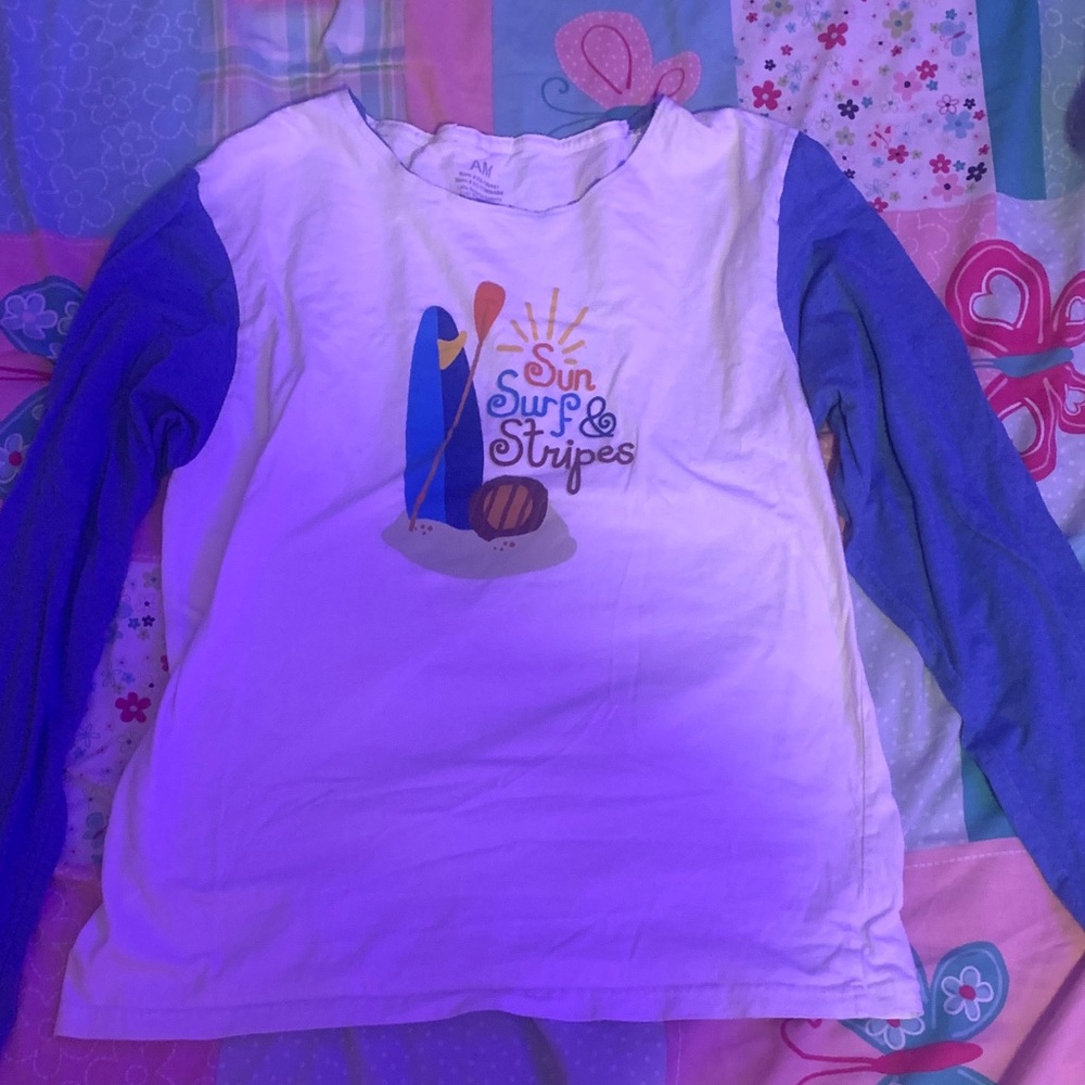 Sun Surf Stripes Kids Long Sleeve Shirt